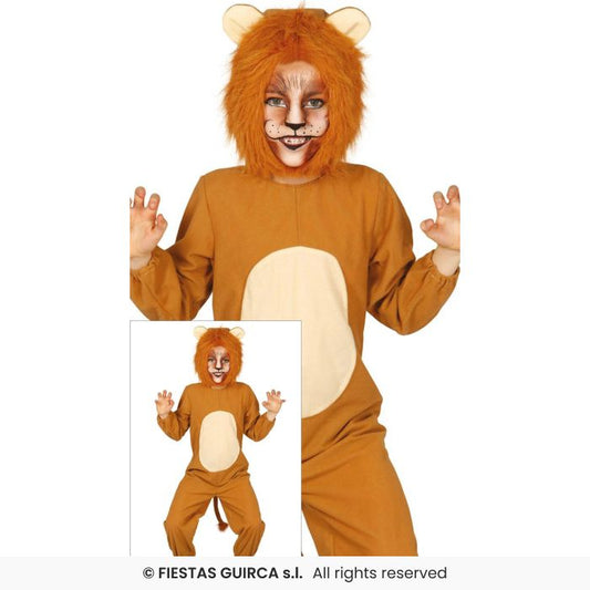 Lion Costume Kids Book Day Zoo Animal Fancy Dress Outfit Boys Girls Age 3-12