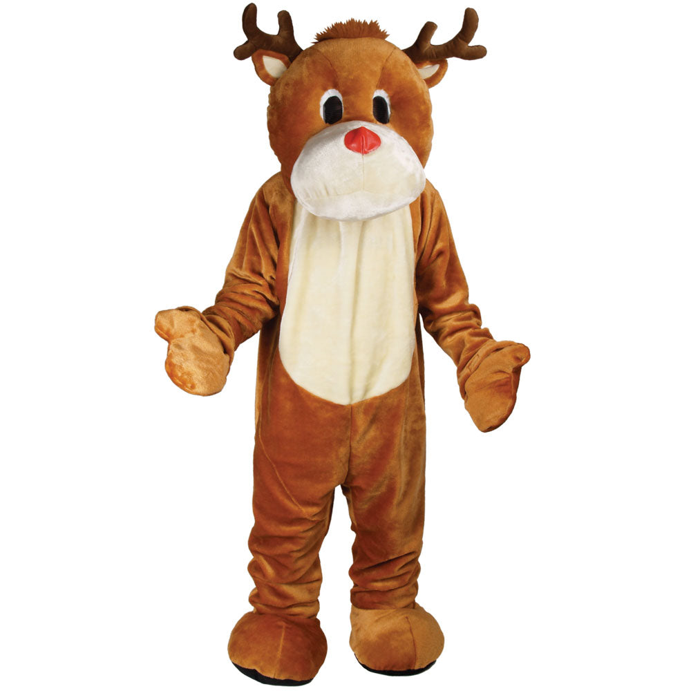 Giant Reindeer Mascot Santa Rudolph Deluxe Adults Cosplay Fancy Dress Costume
