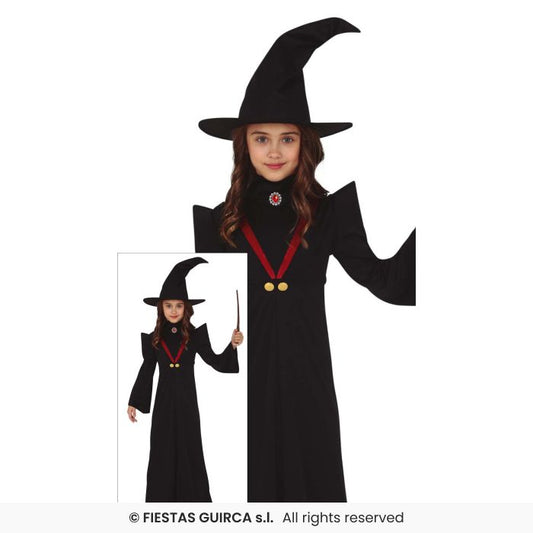 Chief Magician Girls Fancy Dress Costume Wizard Magic Trick Outfit Age 3-12