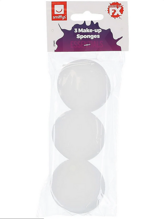 3 x Make Up Sponges Face Paint Applicators Fancy Dress Painting Accessory