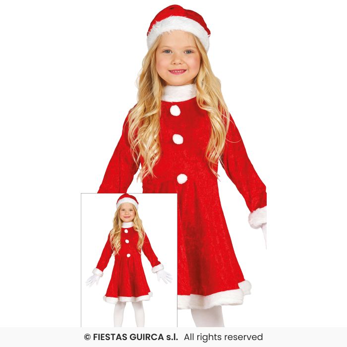 Deluxe Mama Claus Dress Girls Santa Claus Fancy Dress Costume Dress Age 3-12