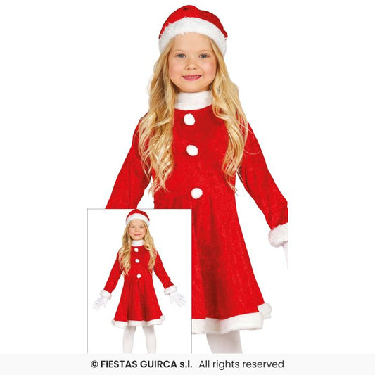 Deluxe Mama Claus Dress Girls Santa Claus Fancy Dress Costume Dress Age 3-12