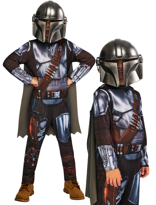 The Mandalorian Classic Costume Kids Official Fancy Dress Costume + Mask
