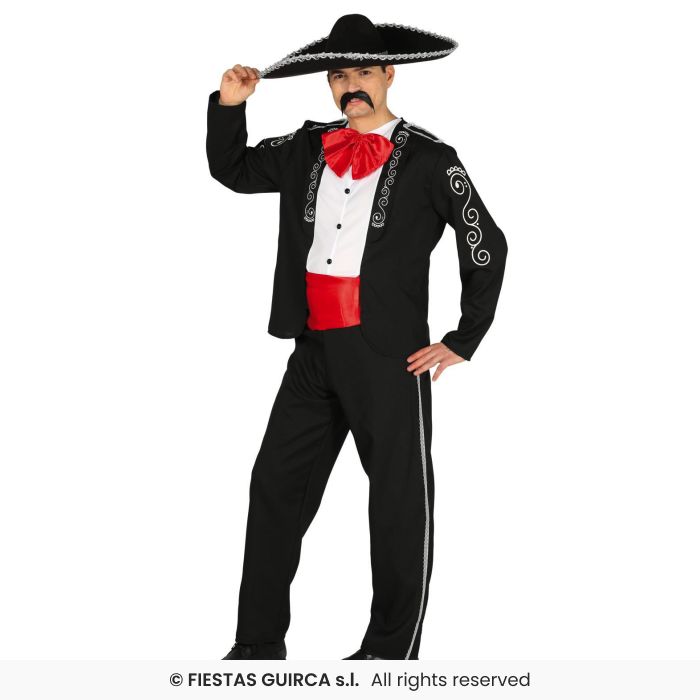 Mariachi Mens Halloween Fancy Dress Costume Mexican Spanish Adults Outfit