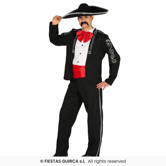 Mariachi Mens Halloween Fancy Dress Costume Mexican Spanish Adults Outfit