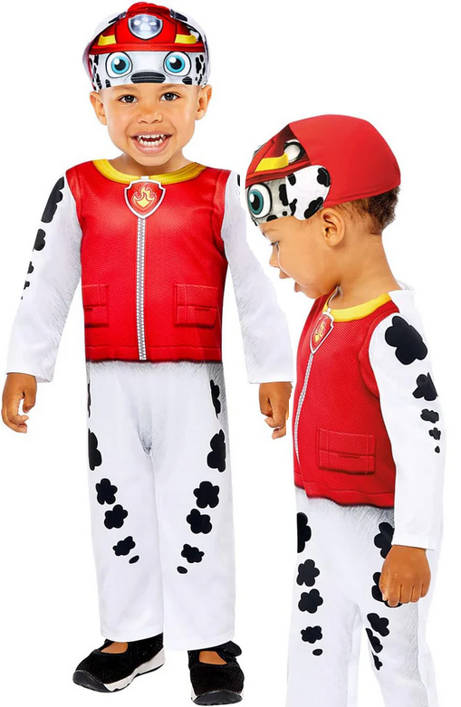 Paw Patrol Toddler Marshall Costume Kids Official Fancy Dress Outfit 18-24 Months