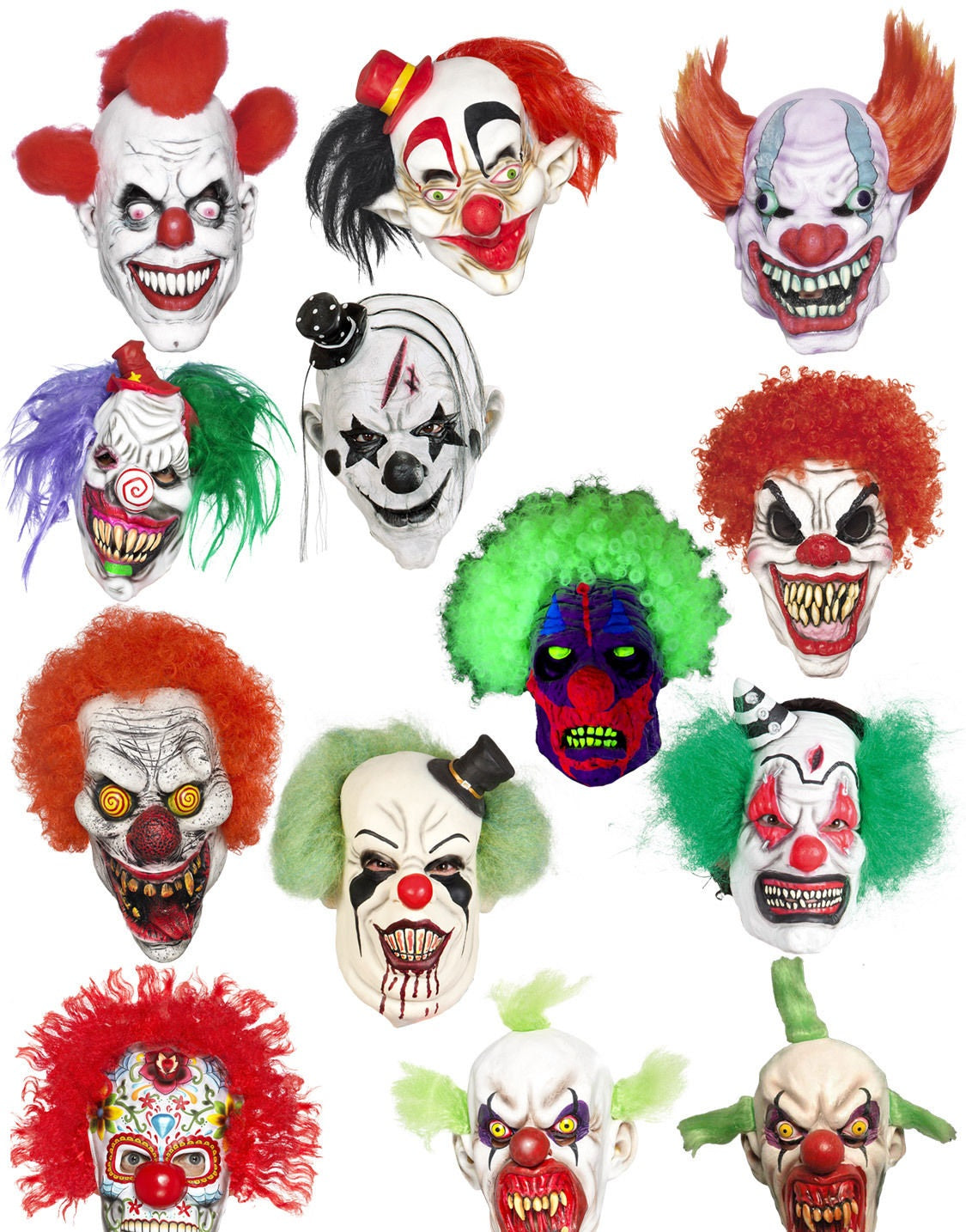 Smiffys Clown Masks