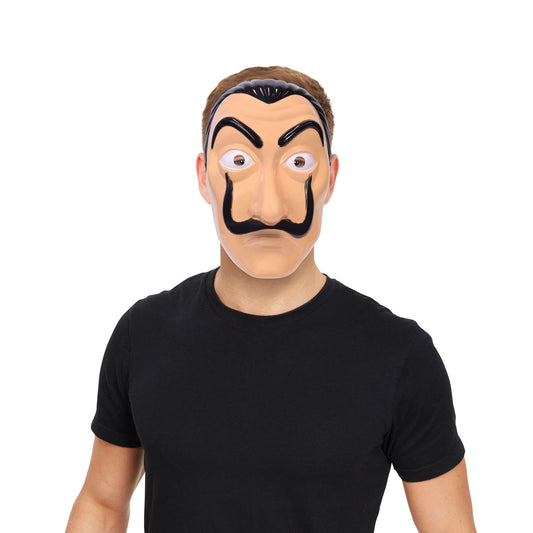 Eccentric Artist Mask Halloween Creepy French Man Mask Adults Fancy Dress Accessory