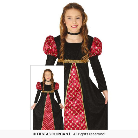 Medieveal Girls Fancy Dress Costume Kids Book Day Tudor Outfit Age 4-16