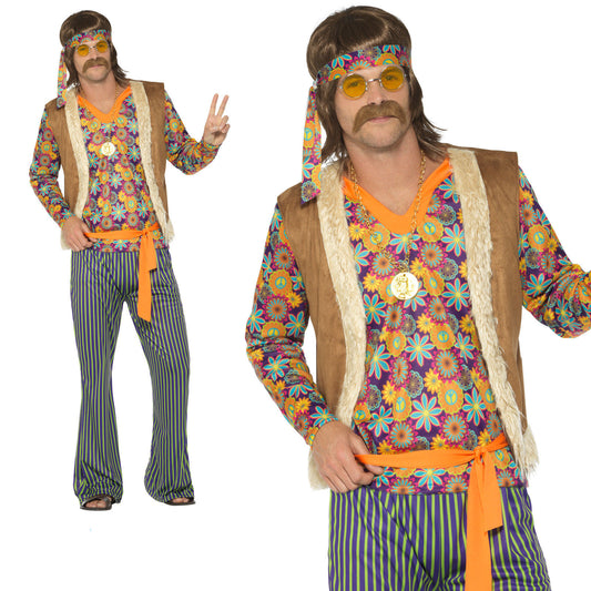 60's Singer Costume, Male, with Top, Waistcoat