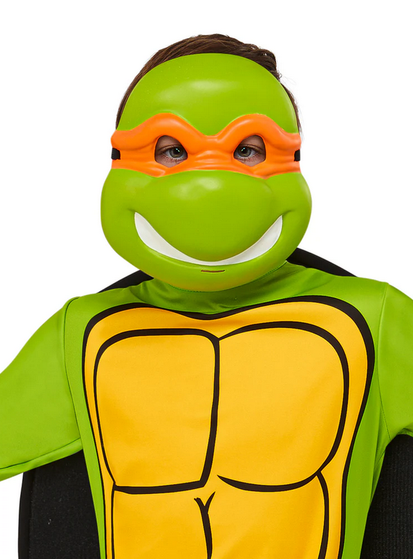Michelangelo Child 1/2 Mask Teenage Mutant Ninja Turtle Mask Offical Kids Fancy Dress