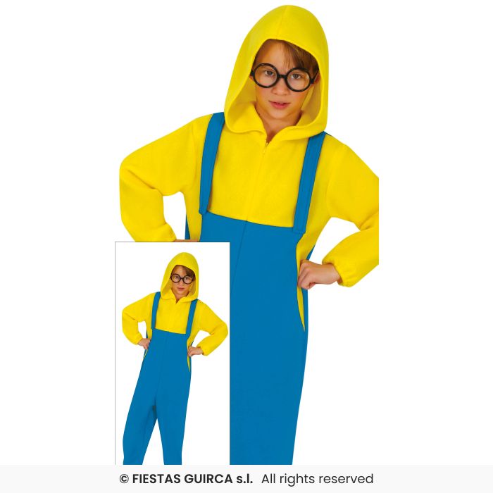 Kids Yellow Helper Boys Factory Worker Fancy Dress Costume Outfit Age 3-12