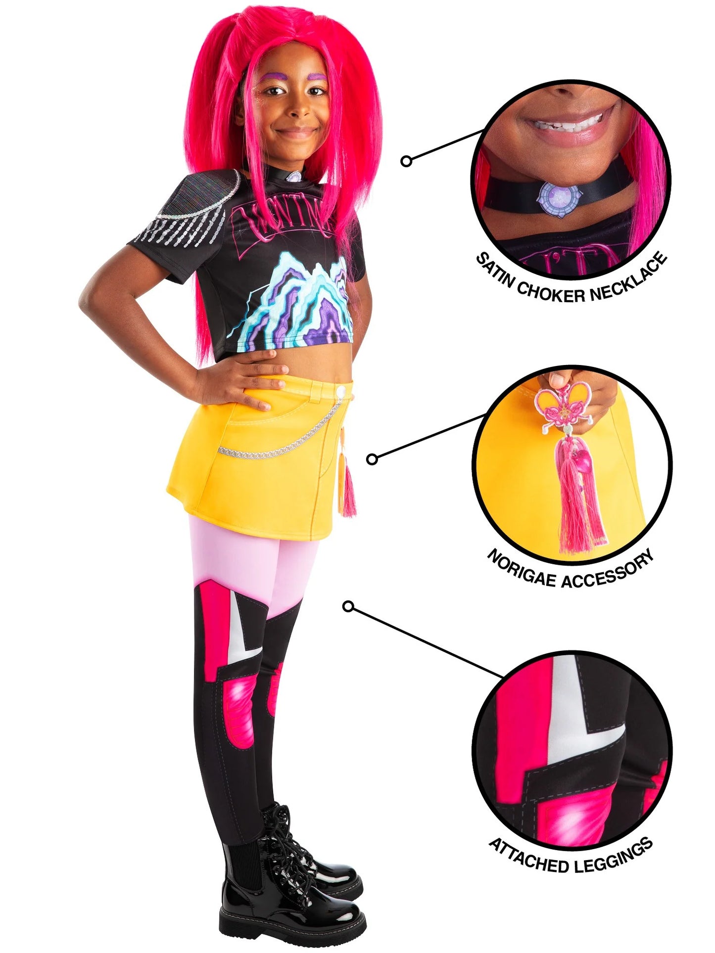 Kpop Official Mira Girls Halloween Fancy Dress Popstar Demon Hunter Costume