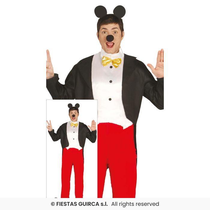 Little Mouse Costume Mens Entertainment Fancy Dress Outfit Adults M-XL