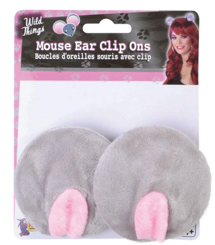 Clip On Mouse Ears Adults Fancy Dress Accessory Ladies Girls Kids Mouse Ears Clip On