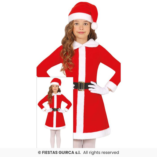 Noel Jacket Girls Santa Claus Christmas Xmas Fancy Dress Outfit Kids Age 3-12