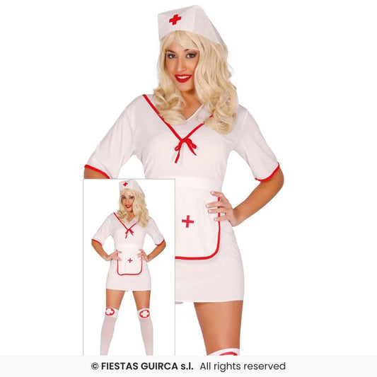 Nurses Costume Ladies Sexy Nurse Overalls Adults Fancy Dress Outfit Doctor UK 8-18