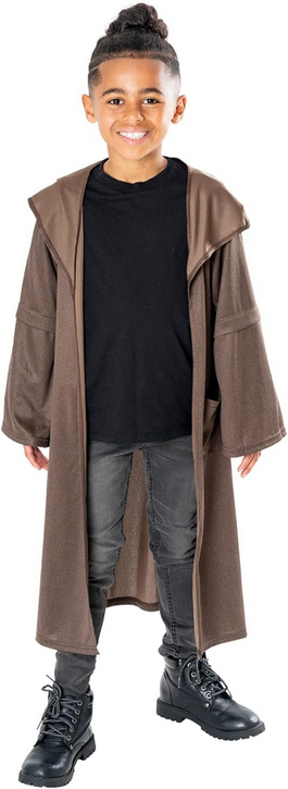 Obi Wan Kenobi Star Wars Robe Boys Fancy Dress Costume Official 7-10 Years