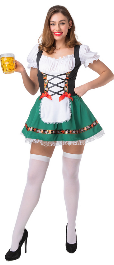 Oktoberfest Beer Girl - Green