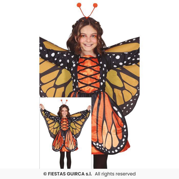 Butterfly Costume Girls Zoo Animal Fancy Dress Outfit Deluxe Kids Age 3-12