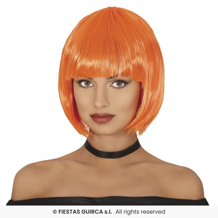 Short Bob Wig With Fringe Ladies Fancy Dress Accessory Coloured Bobs