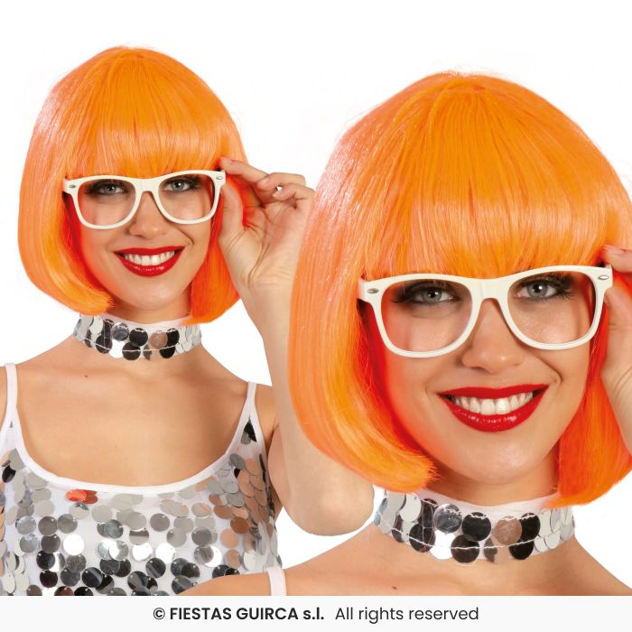 Ladies Short Bob Wig Adults Fancy Dress Glamour Wig Short Fringed Wig