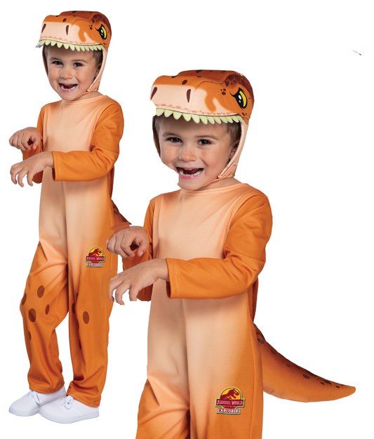 Toddler T-Rex Costume Jurassic Park World Explorers Official Kids Fancy Dress Toddlers