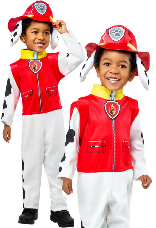 Marshall Fireman Costume Toddlers Paw Patrol Fancy Dress Outfit Boys Girls Age 2-5
