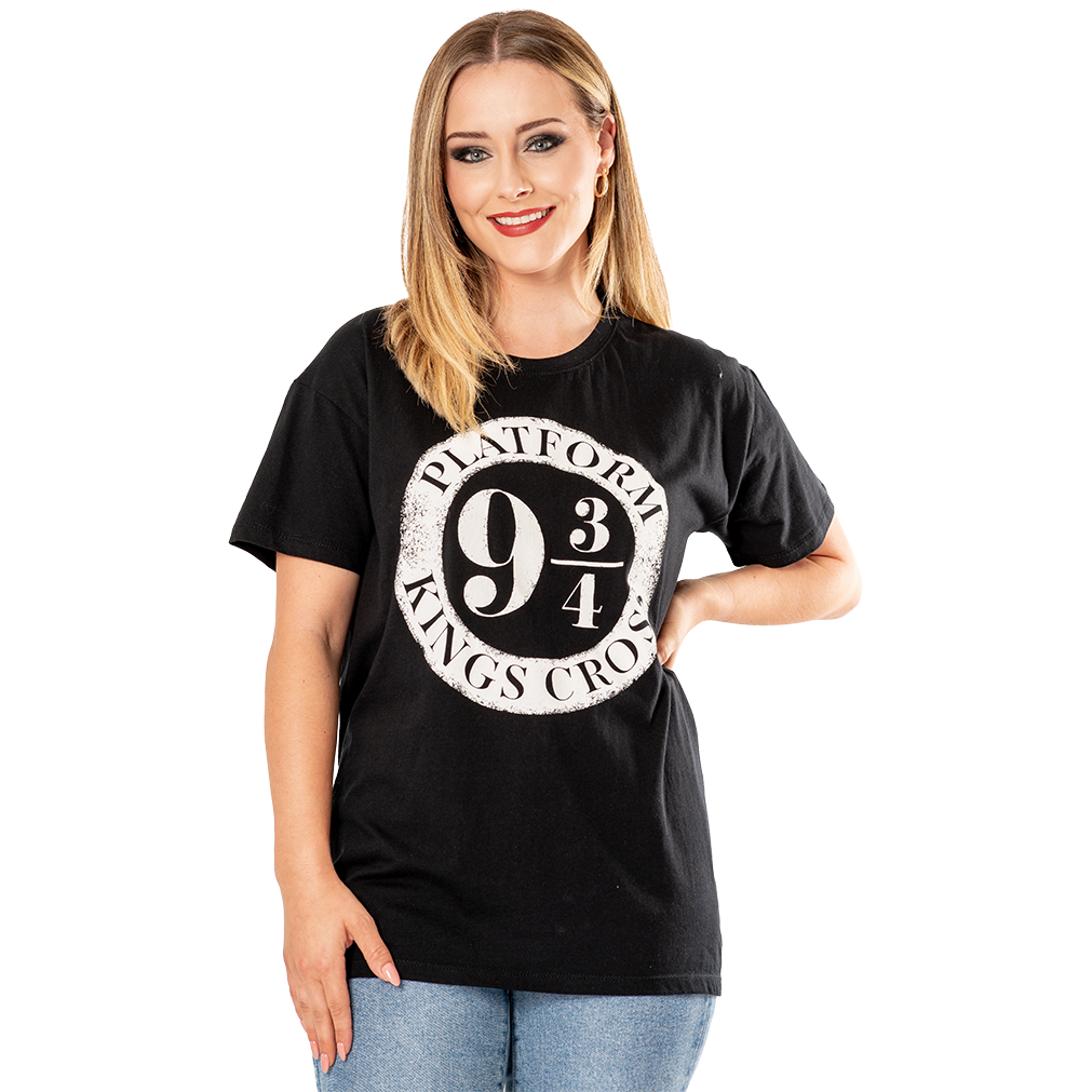 Black Platform 9&3 Quarters Harry Potter Unisex T-Shirt