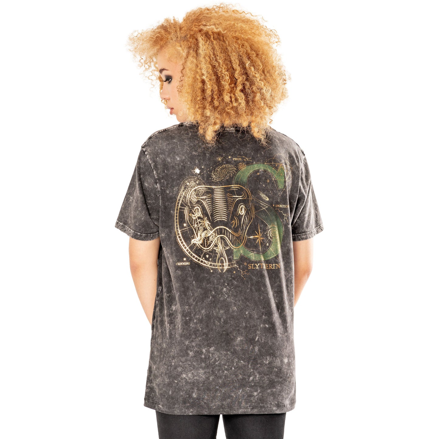 Slytherin Acid Wash Harry Potter Unisex T-Shirt