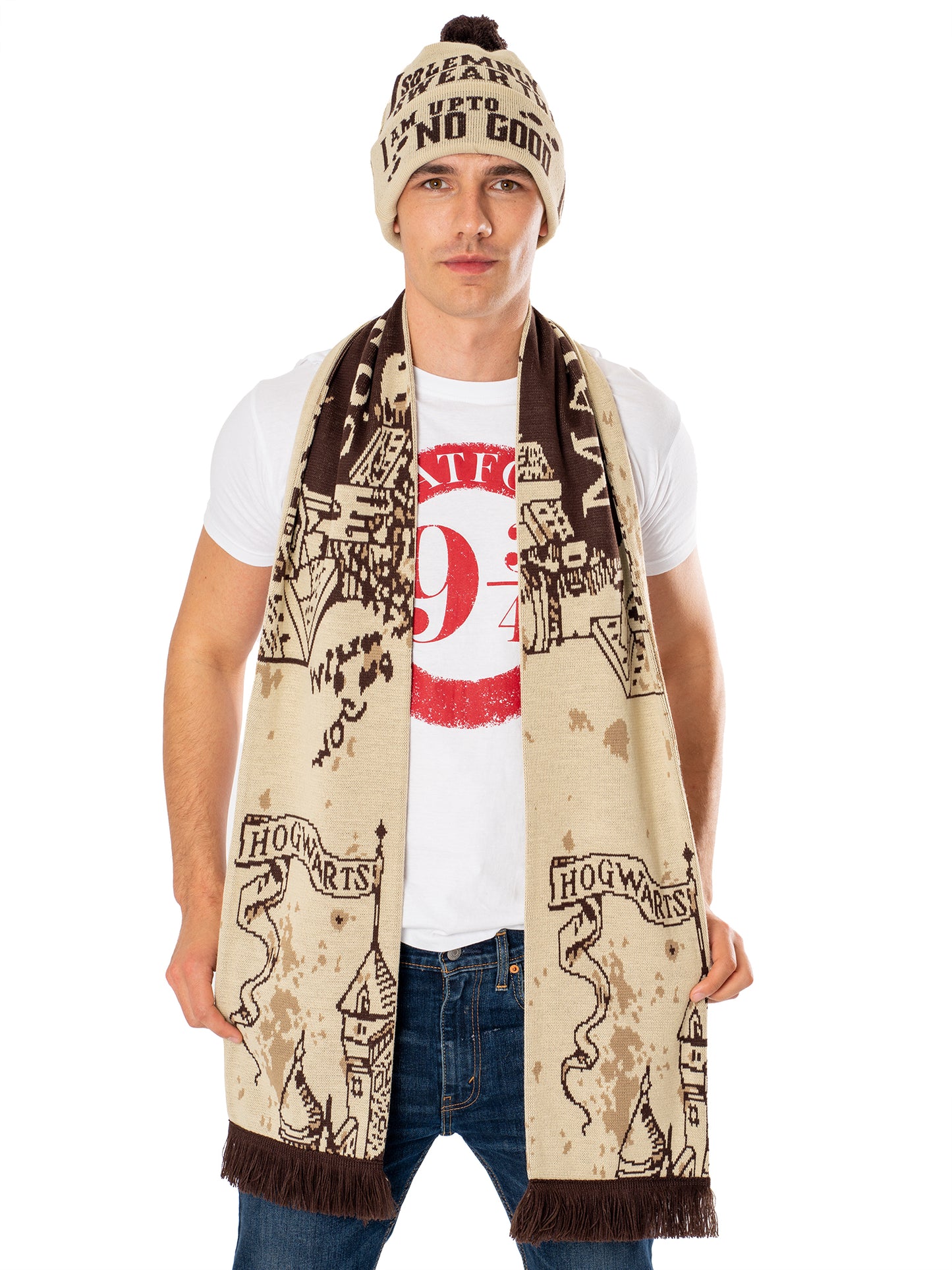 Marauders Map Harry Potter Scarf