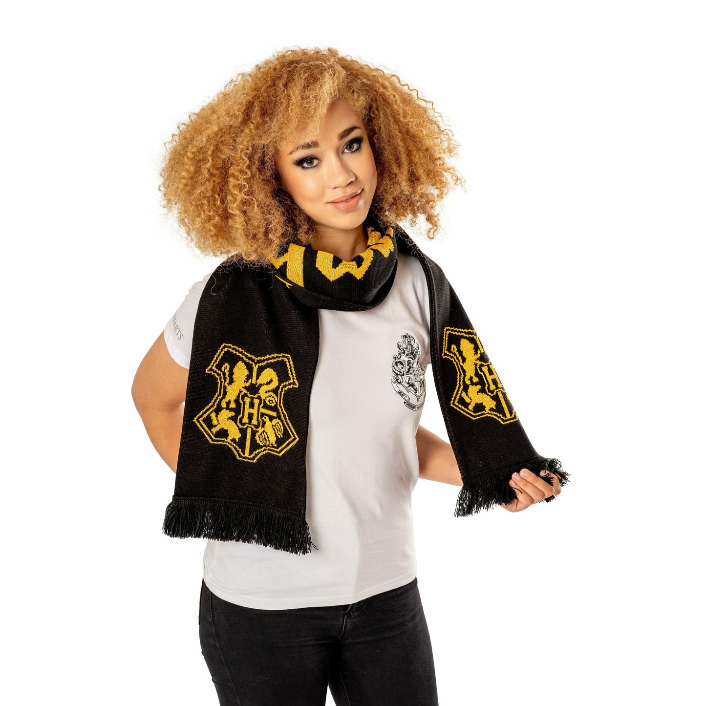 Hogwarts Reverse Gold Harry Potter Long Length Scarf