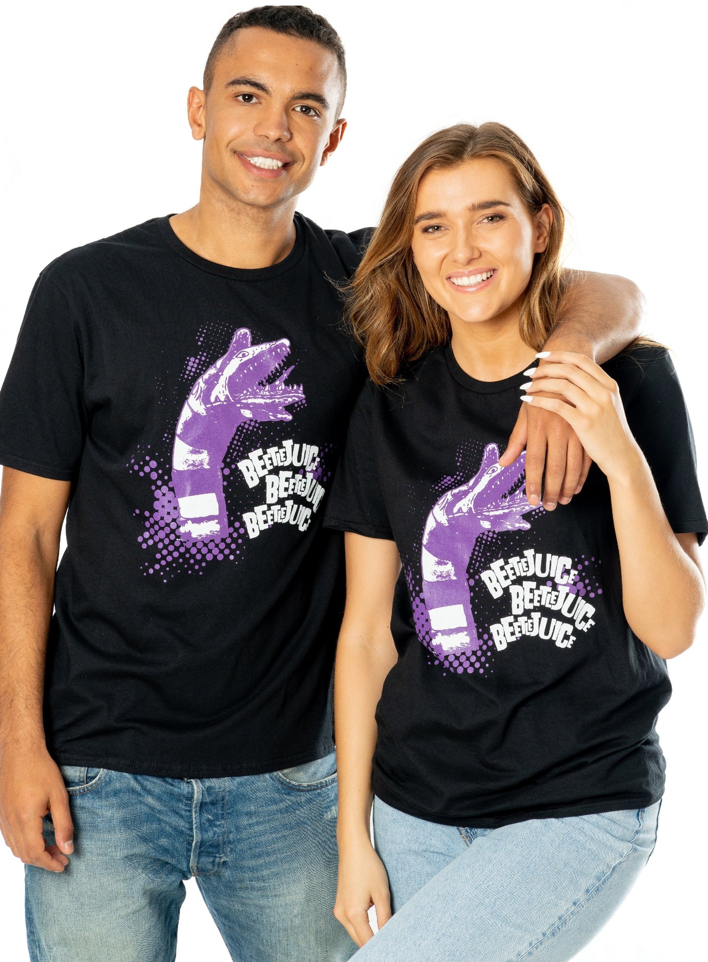 Beetlejuice Adults Unisex Black Sandworm T-Shirt