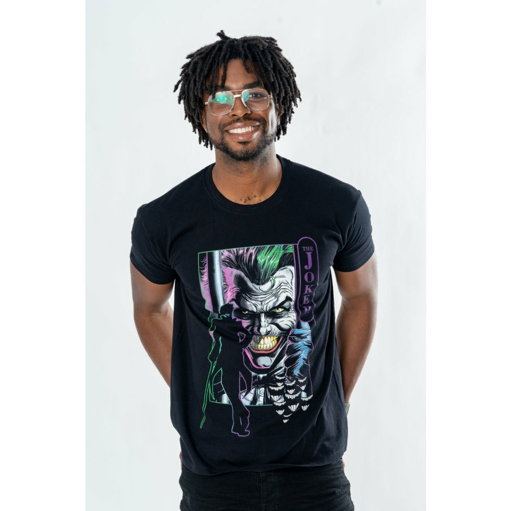 Joker Adult Unisex Black Jail T-Shirt