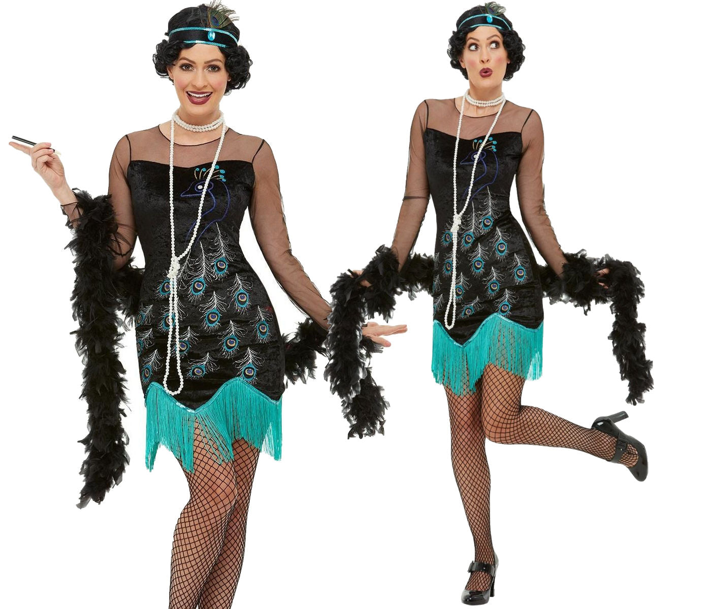 20s Peacock Flapper Costume