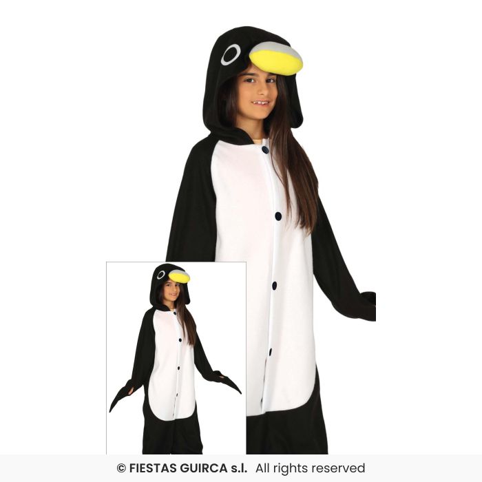 Penguin Kids Costume Book Day Zoo Animal Fancy Dress Outfit Boys Girls Age 3-12