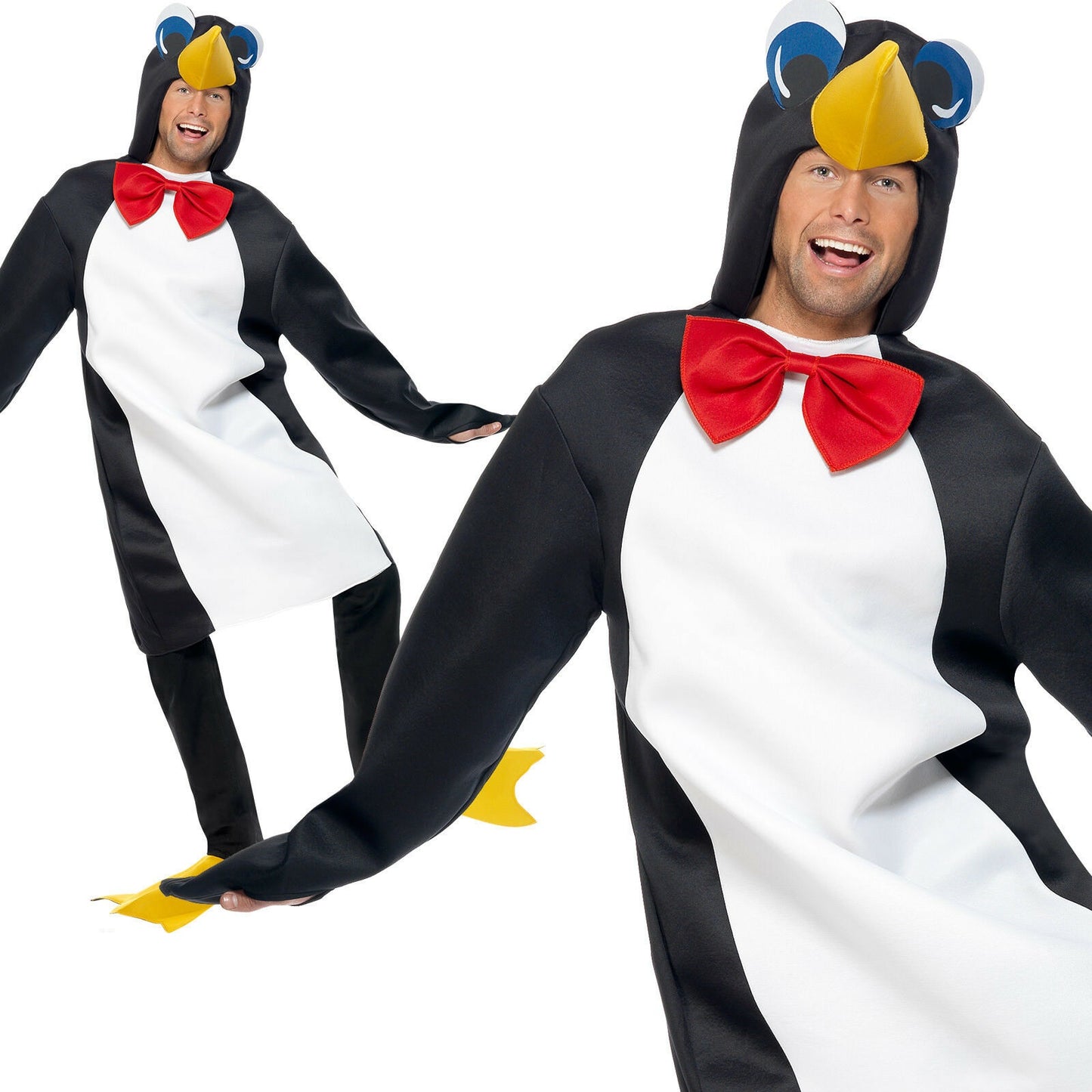Christmas Penguin Costume Adults Xmas Nativity Play Mens Ladies Fancy Dress Outfit