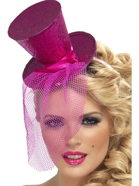 Glitter Burlesque Top Hat