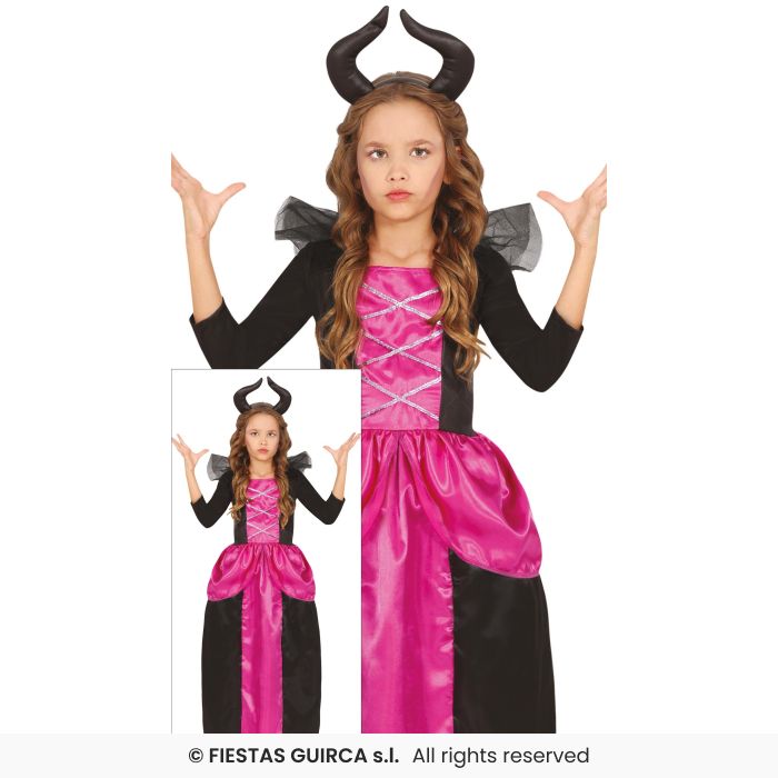 Pink Queen Girls Film Star Magical Halloween Queen Fancy Dress Costume Age 3-12
