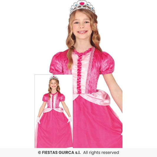 Girls Pink Princess Fairytale Storybook Book Day Fancy Dress Costume Age 3-9
