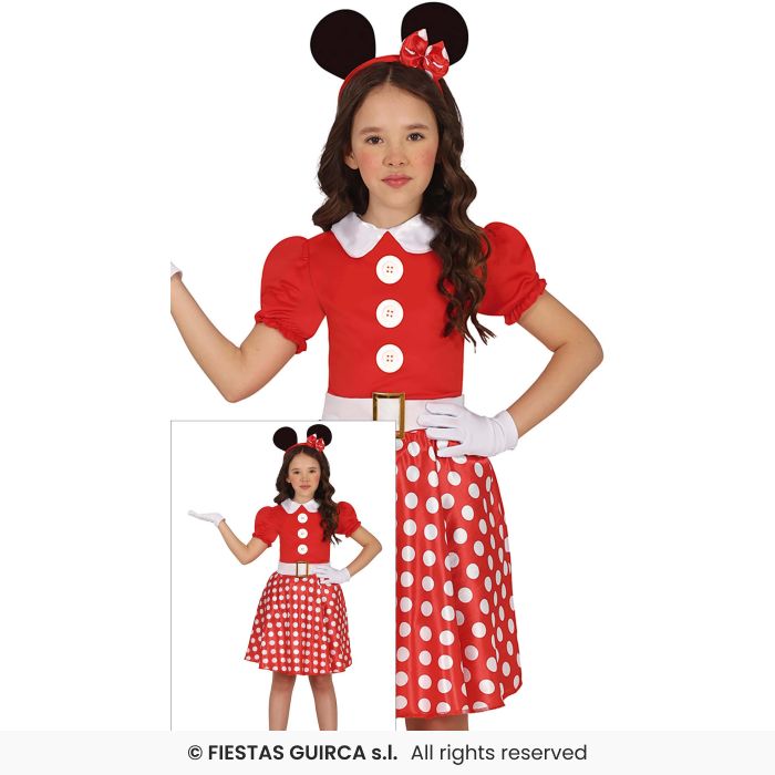 Little Mouse Mousy Costume Minnie Fairytale Storybook Fancy Dress Outfit Age 3-12