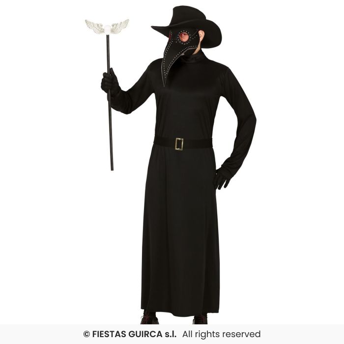 Plague Doctor Mens Halloween Steam Punk Fancy Dress Costume Adults + Mask