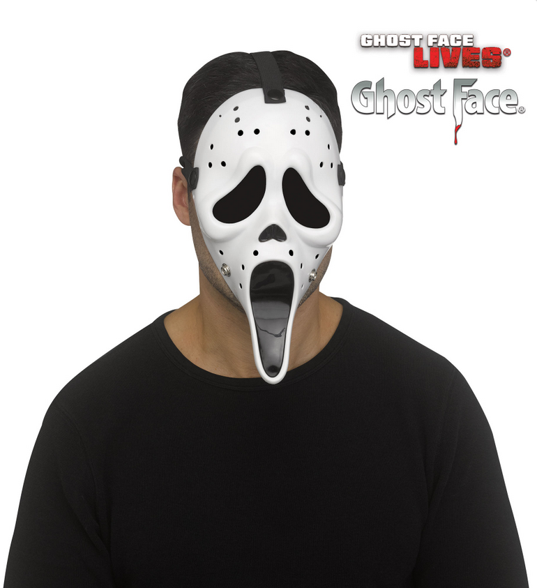 Scream Mask Official Ghostface Fun World Licensed Fancy Dress Halloween Mask