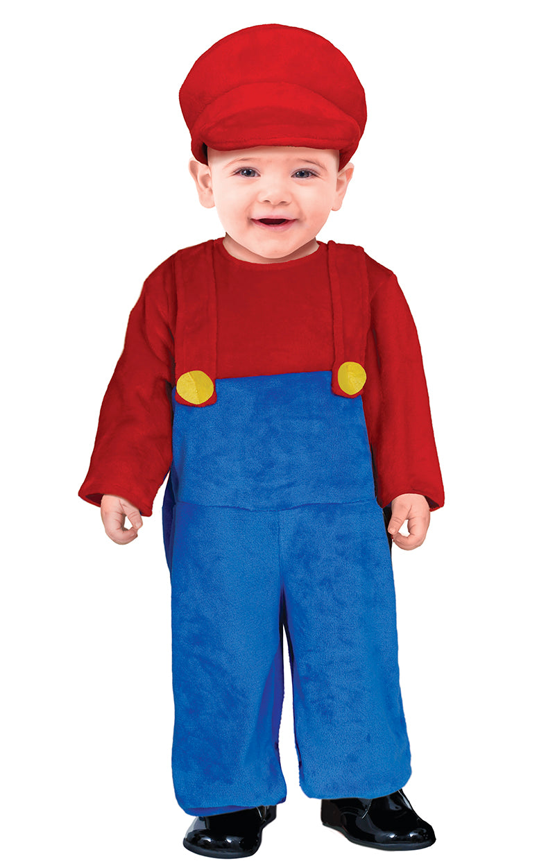 Trainer Driver Toddlers Costume Fluffy Fancy Dress Outfit Super Plumber Kids