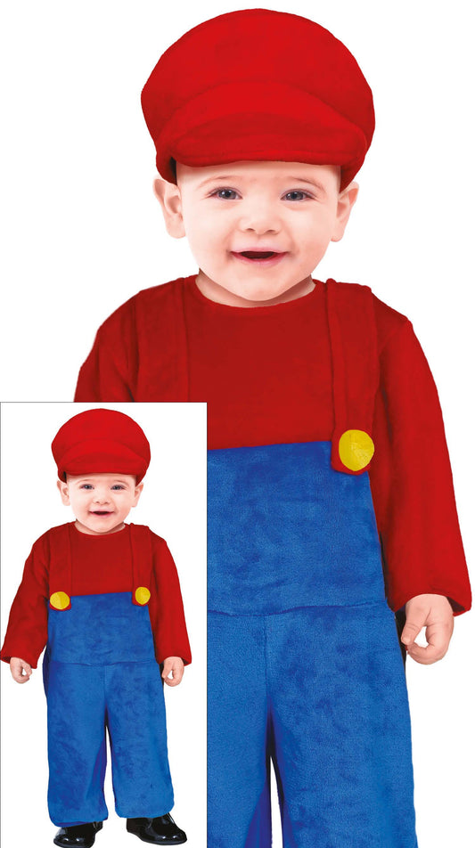 Trainer Driver Toddlers Costume Fluffy Fancy Dress Outfit Super Plumber Kids
