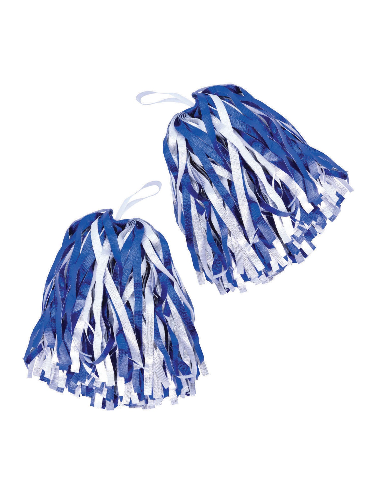 x 2 Pom Poms Cheerleader Dancing Deluxe Cheerleading Fancy Dress Accessory Kids Adults