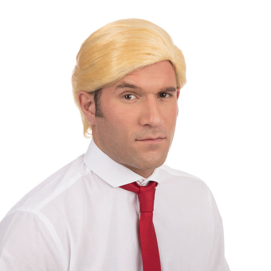 Blonde Trump WIG Mr American President USA Fancy Dress Adult Accessory New