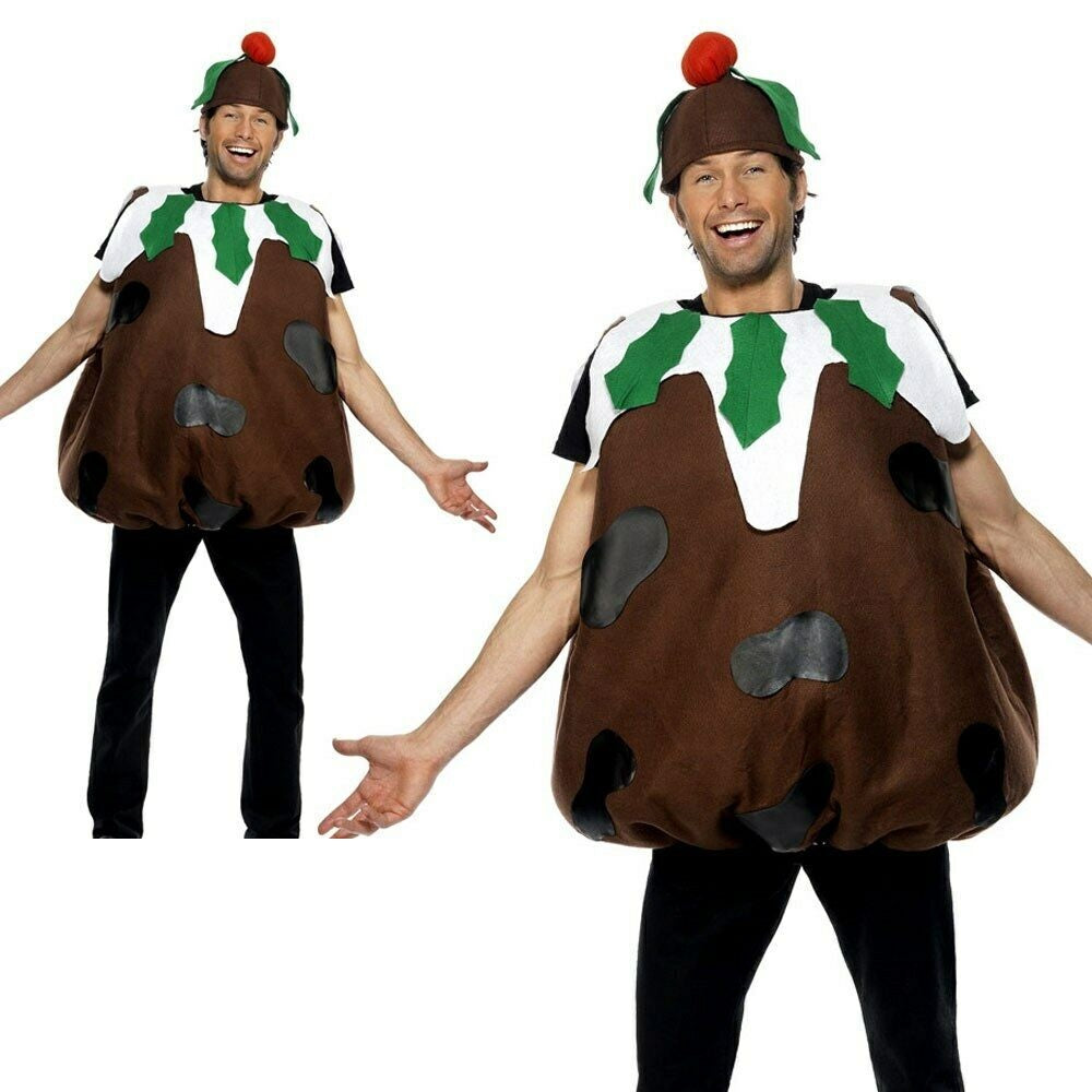 Adult Fancy Christmas Pudding Fun Festive Season Mens Ladies Costume Outfit
