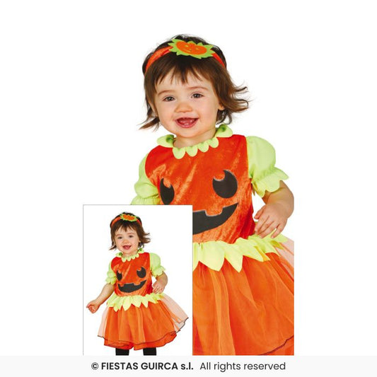 Pumpkin Dress Halloween Fancy Dress Costume Girls Pumpkin Outfit Toddlers Age 1-2