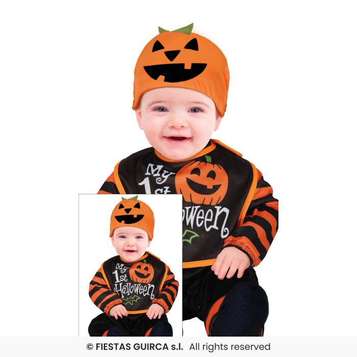 Babys First Halloween Fancy Dress Costume Boys Girls Pumpkin Outfit Toddlers Age 1-2